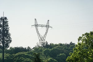 electricity-pylons-power-lines-sunset
